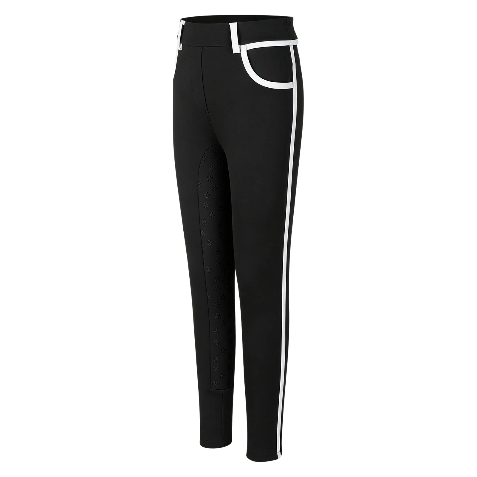 Girls Full Seat Equestrian Leggings  Non-Slip Horse Riding Pants with Pockets @ ghoddosh.com