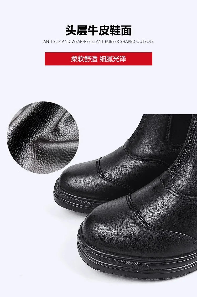 Children Equestrian  Boots , Cowhide Horse Riding Short Ankle Boots - Ghoddosh