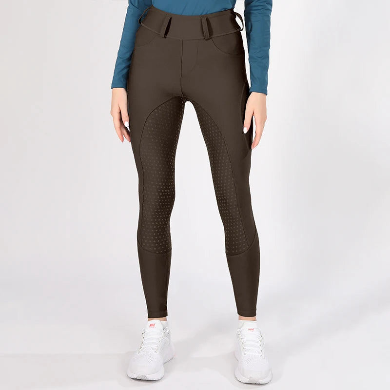 Horse Riding Pants  Women Equestrian  Full Seat Silicone Breeches - Ghoddosh