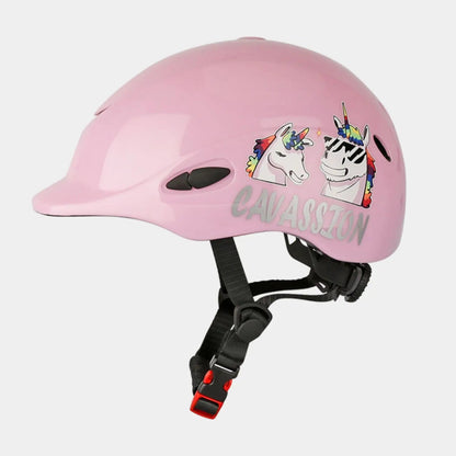 unicorn Horse Riding Helmet for Kids, Light Black Head Protector