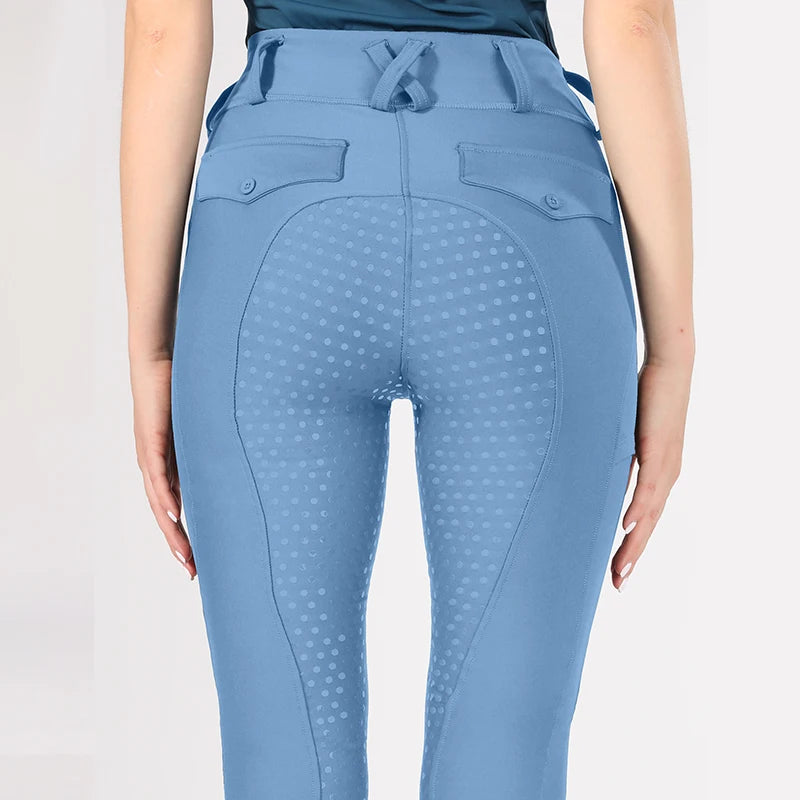 Horse Riding Pants  Women Equestrian  Full Seat Silicone Breeches - Ghoddosh