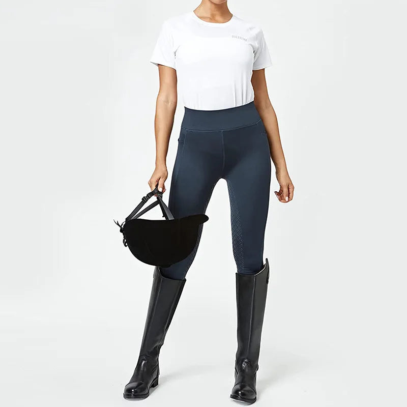 New 2025 Women Equestrian Pants - Full Seat Silicone High Elasticity Riding Pants - ghoddosh