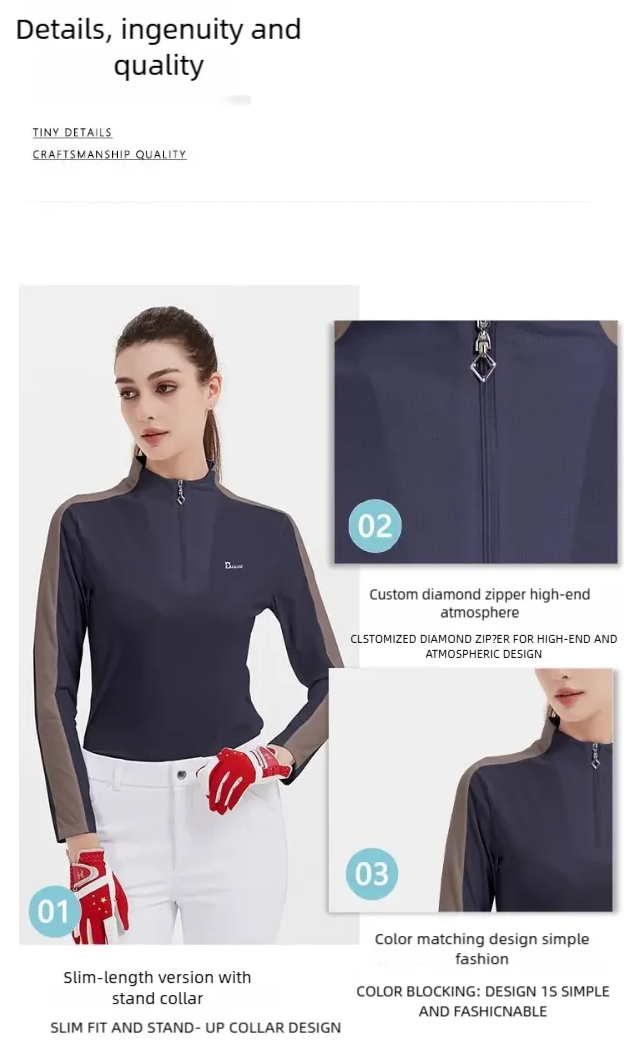 Equestrian Breathable Sun Protection Tops ,  Horse Riding Summer Shirts For Women  @ ghoddosh.com