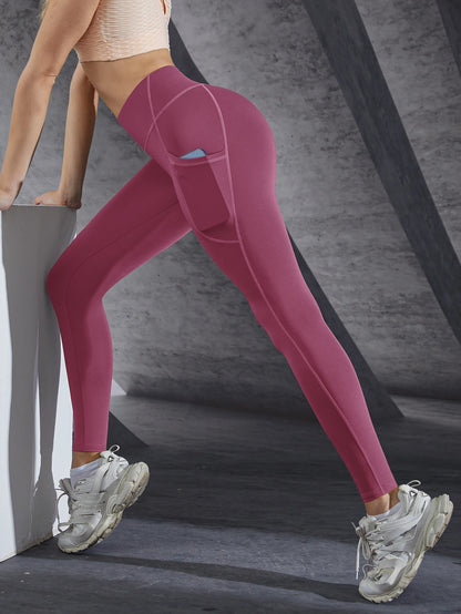 New High Waist Women's Tights With Pockets ,  Push Up  Sportswear Leggings - ghoddosh.com