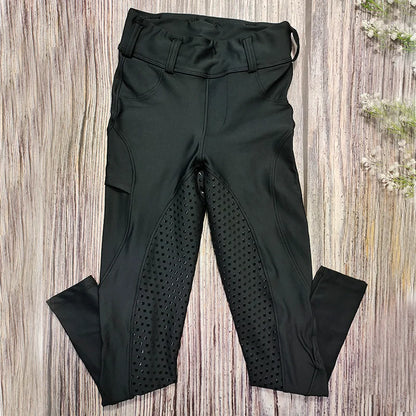 Girls’ Full‑Seat Silicone Equestrian Breeches – Durable, Comfortable & Stylish
