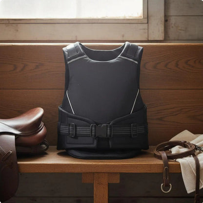 Impact-Resistant Horse Riding Protective Vest  Flexible Body Guard with Quick-Release Buckles for Equestrian Jumping & Stable Work @  ghoddosh.com