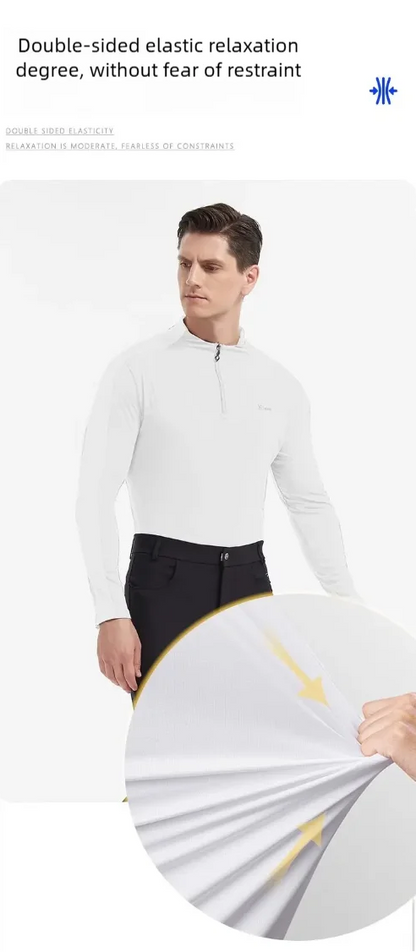 Equestrian Breathable Sun Protection Tops ,  Horse Riding Summer Shirts For Women  @ ghoddosh.com
