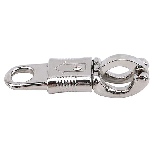 10cm Zinc Alloy Quick-Release Panic Snap Hook – Safety Buckle for Horse Ties & Leads

