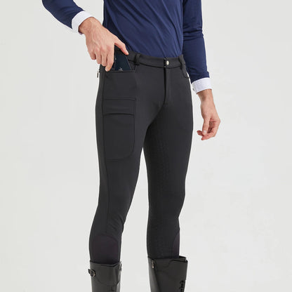 Professional Men's Equestrian Pants / Full Silicone Anti-Slip Horse Riding Pants . Ghoddosh