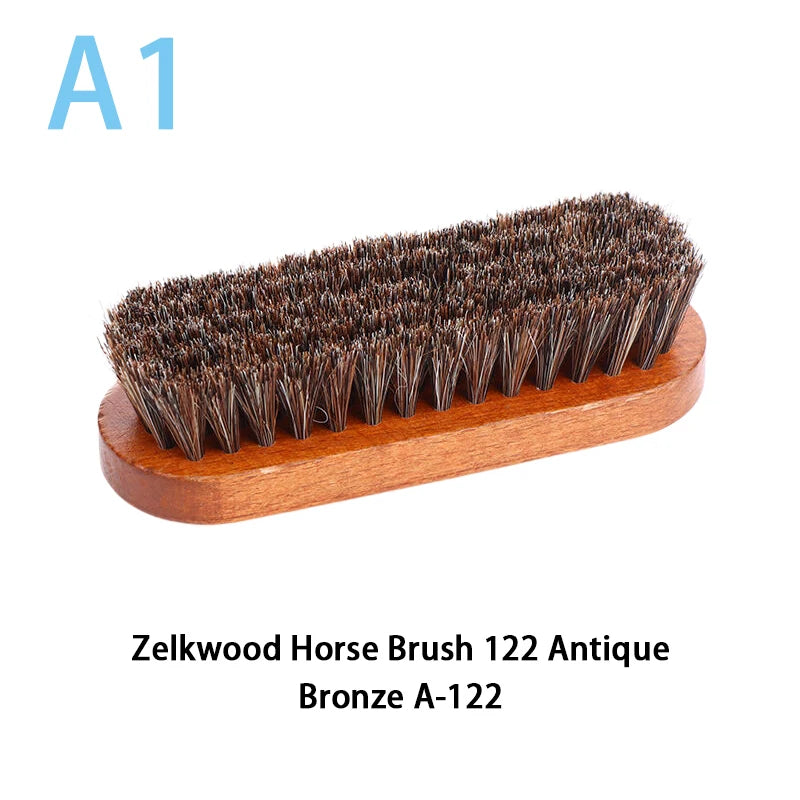 Wooden horse care Hair Polishing And Cleaning Brush