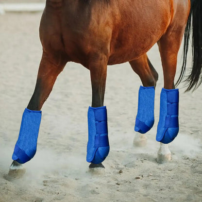 4x Horse Boots  Multifunction Reusable Portable Guard horse Leg Wraps - Ghoddosh