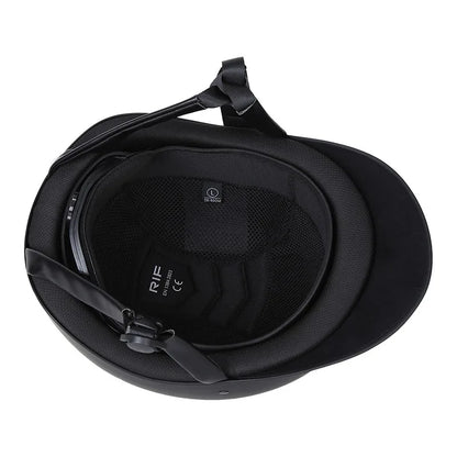 Diamond-Encrusted large brim equestrian helmet  / Adjustable riding cap