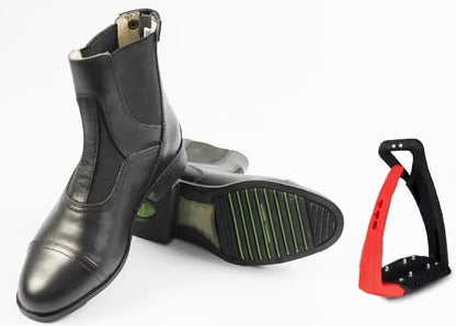 Unisex Equestrian Boots , Cowhide Leather ,Non-Slip, Shock-Absorbing & Breathable Horse Riding  Ankle Boots @ ghoddosh.com