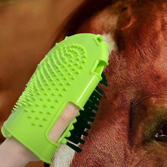 Horse scrub Brushes / Double-Sided Animal Grooming Mitt