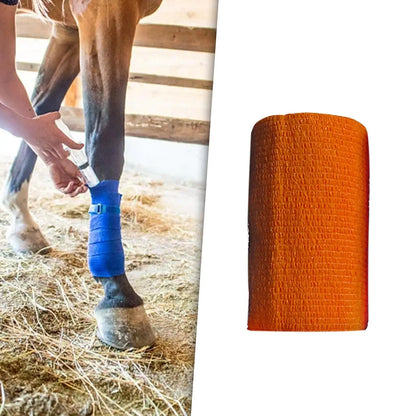 Vet Wrap for Horses 4 inch Wide Non Woven Elastic , Breathable Horse Leg Tape
