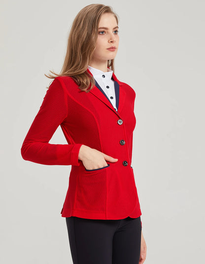 Summer Equestrian Knight Uniform, Women's Breathable Elastic Equestrian Suit, Adult Equestrian Competition Grading Equestrian Cl