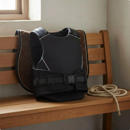 Impact-Resistant Horse Riding Protective Vest  Flexible Body Guard with Quick-Release Buckles for Equestrian Jumping & Stable Work @  ghoddosh.com