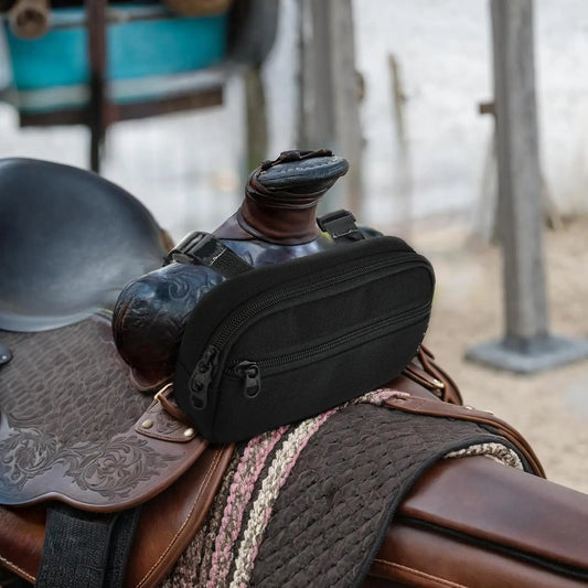Horse Saddle Pommel Pocket  Zippered Organizer Bag for Phones & Keys @ ghoddosh.com