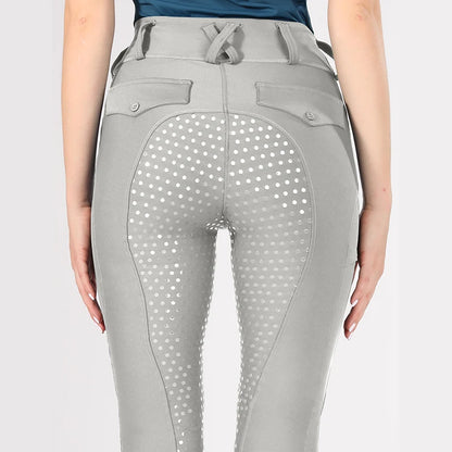 Horse Riding Pants  Women Equestrian  Full Seat Silicone Breeches - Ghoddosh
