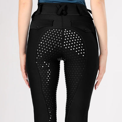 Horse Riding Pants  Women Equestrian  Full Seat Silicone Breeches - Ghoddosh