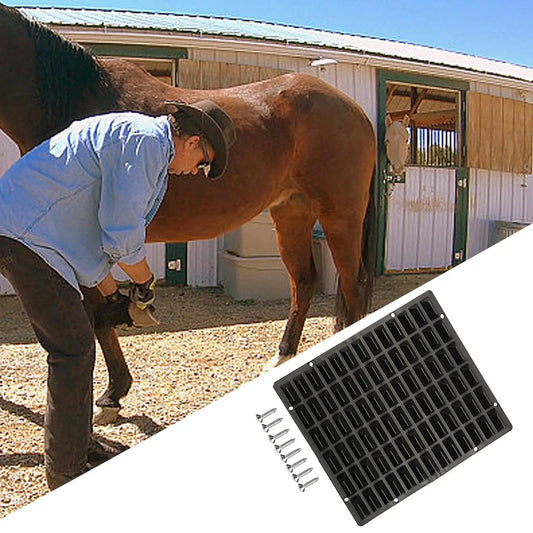 Horse Scratching Post Pad Wall Mounted Scratcher Panel Scratching Board for Sheep Farm Animal Horse Stable Supplies Cow Stall