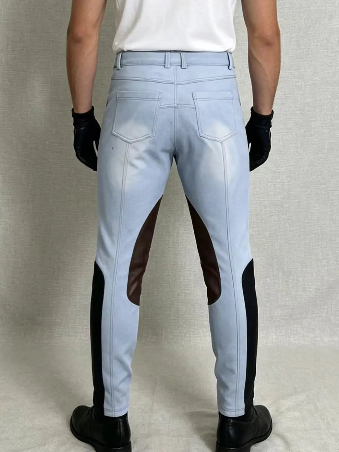 Men's Professional Equestrian Riding Pants - Full Silicone Grip Quick-Dry Breeches @ ghoddosh.com