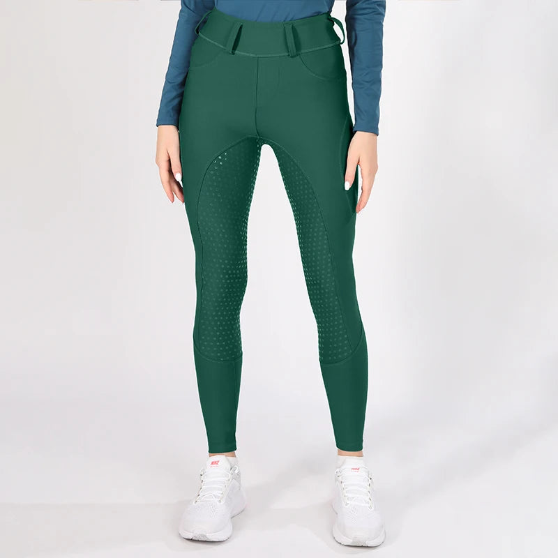 Horse Riding Pants  Women Equestrian  Full Seat Silicone Breeches - Ghoddosh