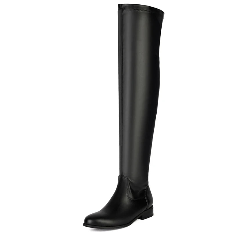 Elastic Over-the-knee Boots Woman Thigh High Boots @ ghoddosh.com