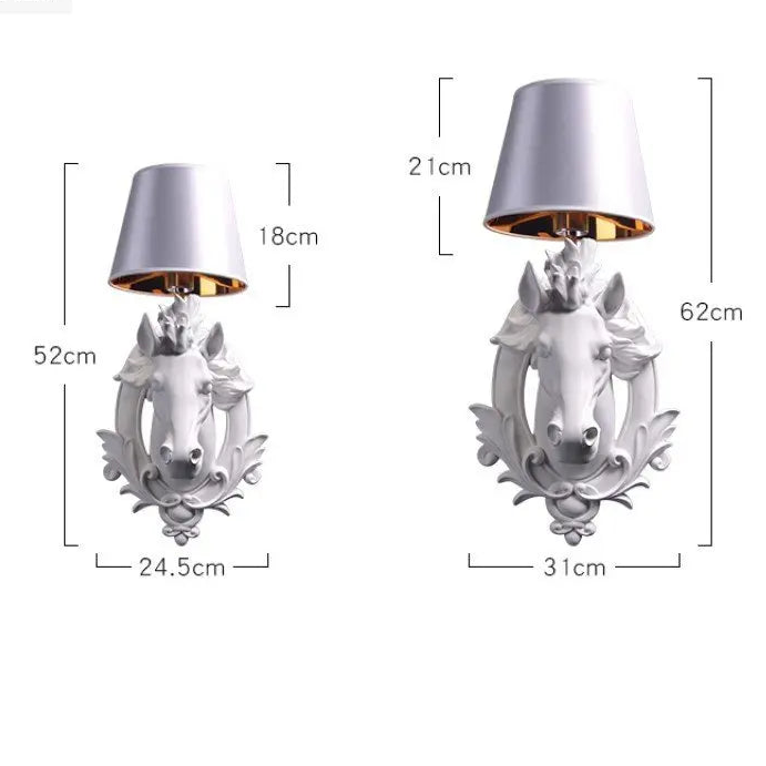 Elegant Equestrian LED Wall Sconce - Animal Art Light @ ghoddosh.com