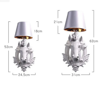 Elegant Equestrian LED Wall Sconce - Animal Art Light @ ghoddosh.com