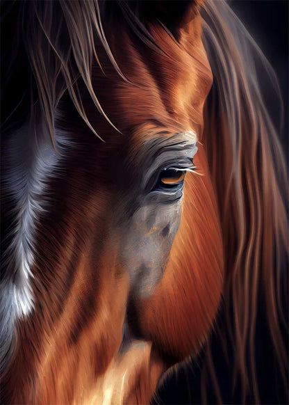 Horse Beautiful Posters and Prints Abstract Canvas Decoration