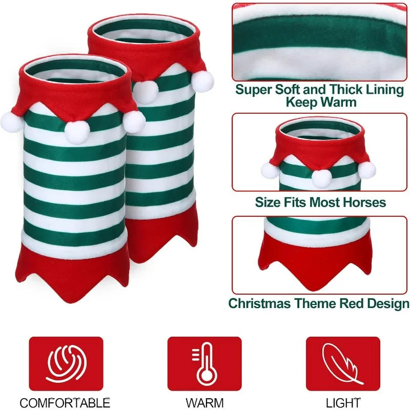 4Pcs/set Christmas Horse Wraps/   Equestrian Equipment Accessories & Horse Leggings Wraps @ ghoddosh.com