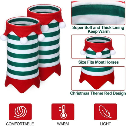 4Pcs/set Christmas Horse Wraps/   Equestrian Equipment Accessories & Horse Leggings Wraps @ ghoddosh.com