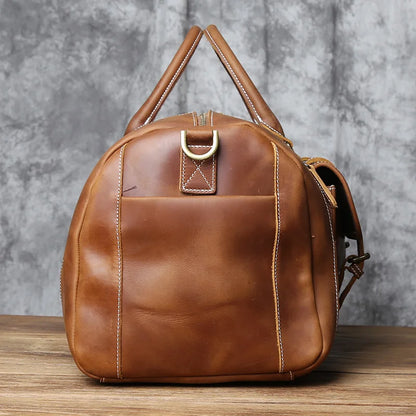 Vintage Genuine Leather Men's Equipment  Bag - Ghoddosh