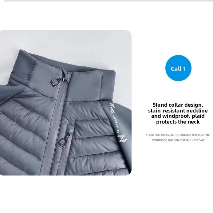 Hello Horse Unisex Equestrian  warm , Lightweight , Horse Riding Training Jacket With Stirrups Zip Shape @ ghoddosh.com