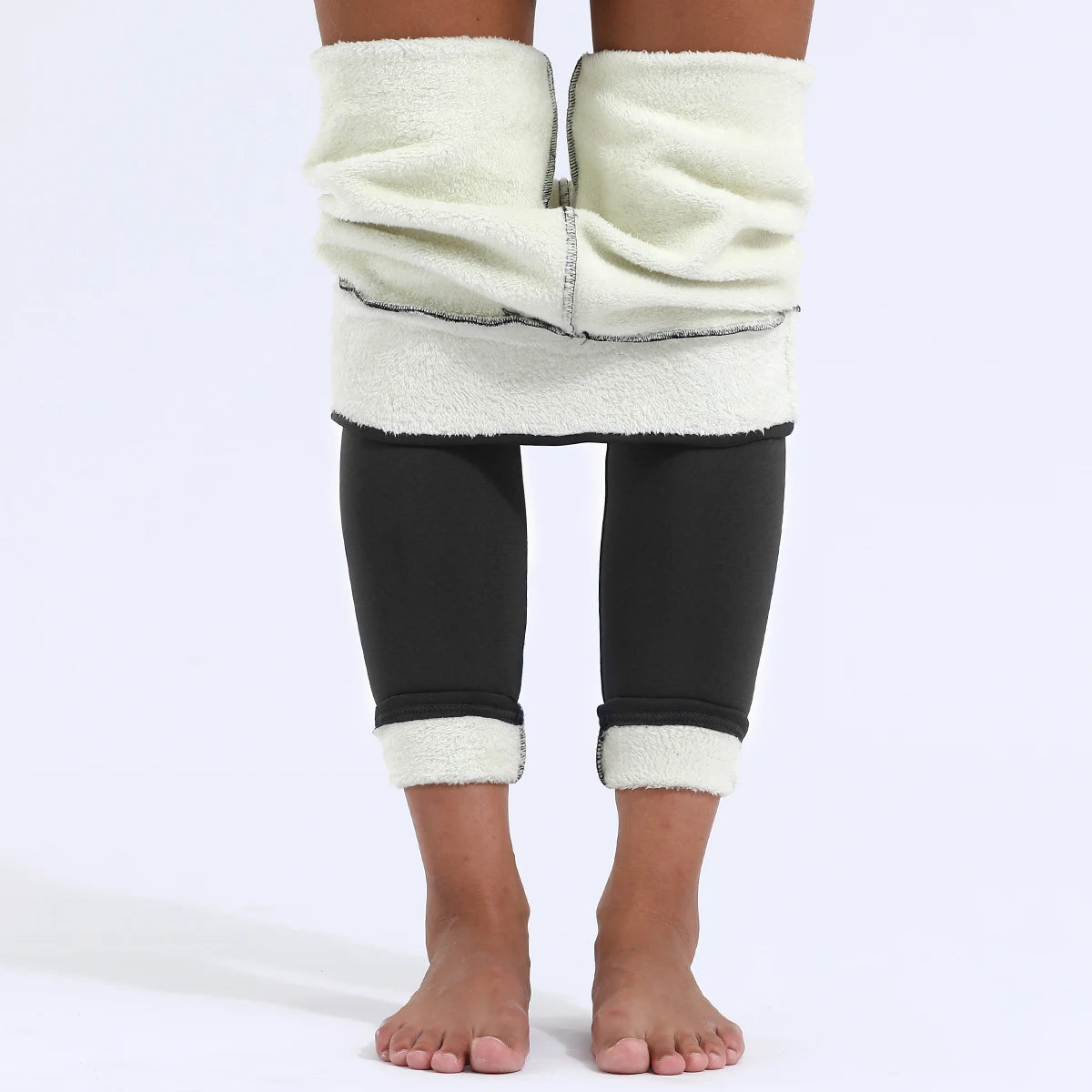 Women Leggings, Seamless High Waist Thick Padded Thermal Tight Riding Pants - ghoddosh.com
