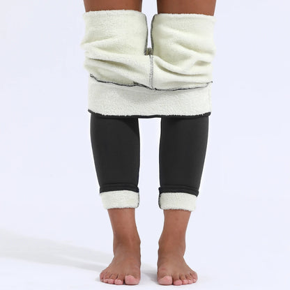 Women Leggings, Seamless High Waist Thick Padded Thermal Tight Riding Pants - ghoddosh.com
