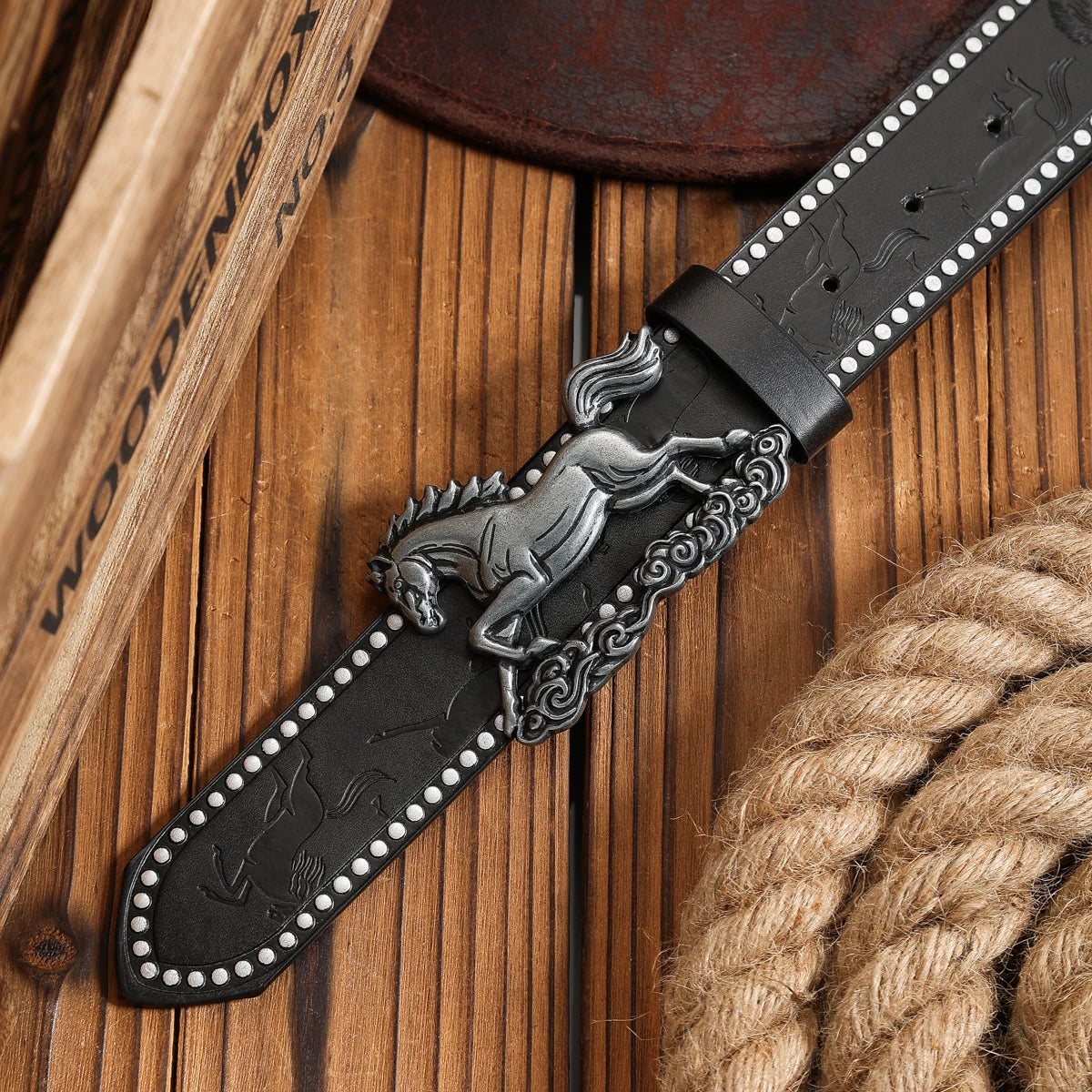Unisex Vintage Casual PU Belt @ ghoddosh.com