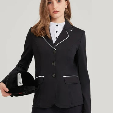 Summer Equestrian Blazer, Ladies Breathable Elastic Equestrian Top , Adult Horse Riding Competition Jacket @ ghoddosh.com