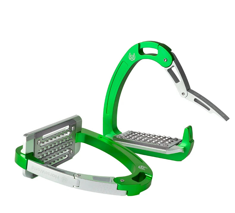 Horseworld Safety Stirrups / Available in Green /Black /Blue / Red / Yellow/ Purple - Ghoddosh