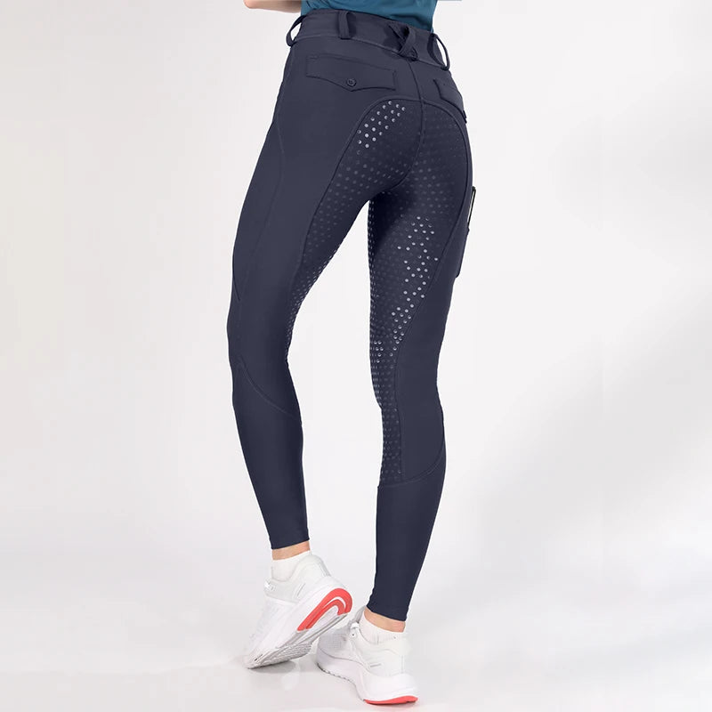 Horse Riding Pants  Women Equestrian  Full Seat Silicone Breeches - Ghoddosh