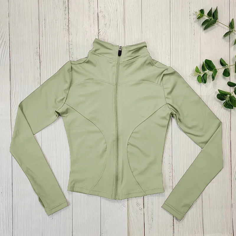 Women's Equestrian Base Layer Jacket – Long Sleeve Zip-Up Competition & Training Top