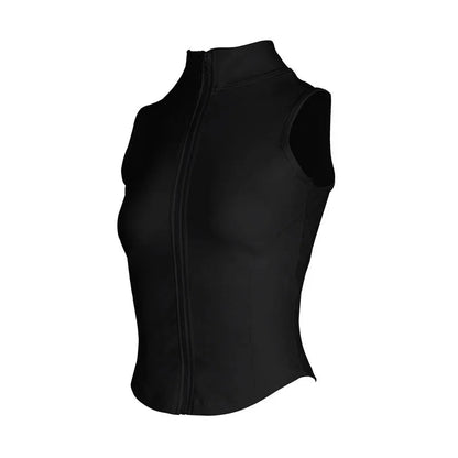 Women's High-Neck Zip-Up Equestrian Vest | Sleeveless Riding & Training Top @ ghoddosh.com