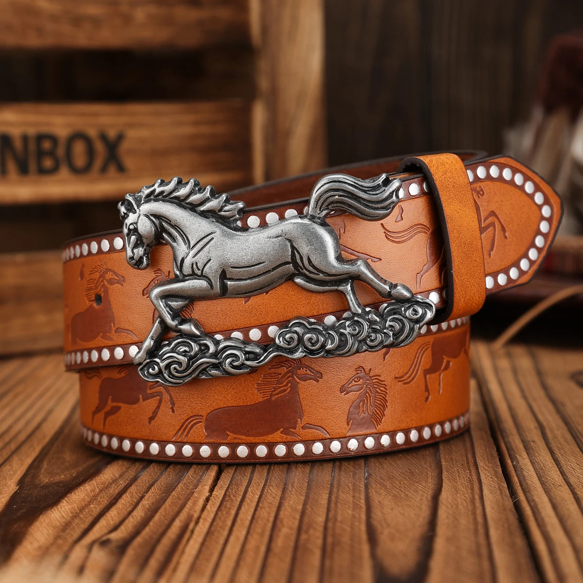 Unisex Vintage Casual PU Belt @ ghoddosh.com