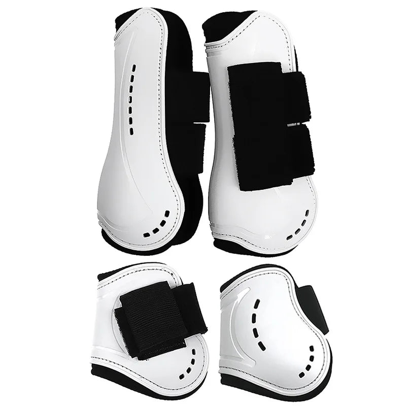 Adjustable PU-Neoprene Horse Splint Boots – Shock-Absorbing Leg Guards for Training & Jumping .Ghoddosh

