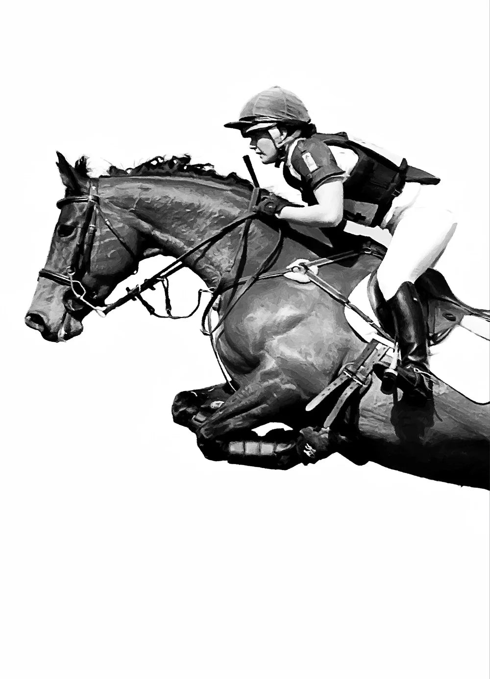 Horse Racing Equestrian Horse  Double Decorative Paintings @ ghoddosh.com