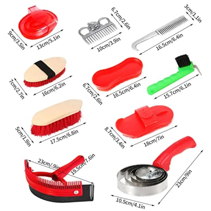 New Horse Grooming Tool Set