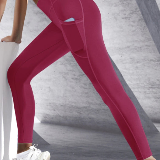 New High Waist Women's Tights With Pockets ,  Push Up  Sportswear Leggings - ghoddosh.com
