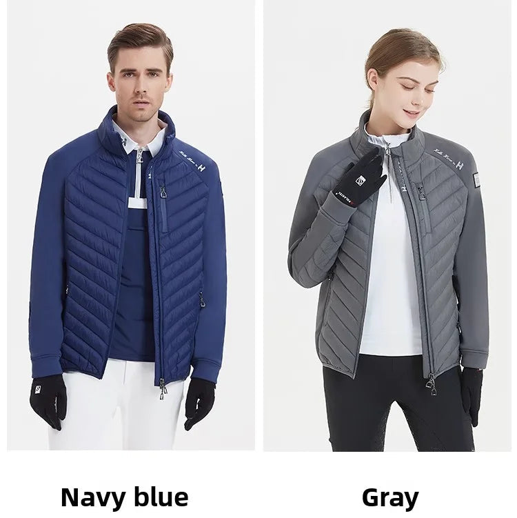 Hello Horse Unisex Equestrian  warm , Lightweight , Horse Riding Training Jacket With Stirrups Zip Shape @ ghoddosh.com