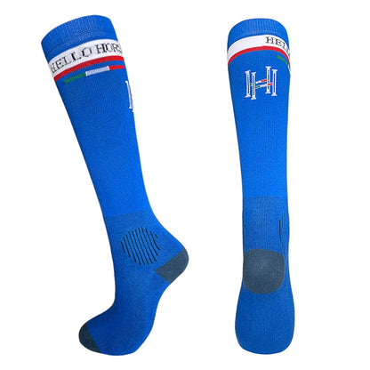 Hello Horse Equestrian  Socks - Breathable , Non-Slip , Antibacterial and Moisture-Absorbent Riding Socks @ ghoddosh.com